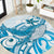 Blue Hawaii Humpback Whale Round Carpet Polynesian Tribal Ocean Vibes