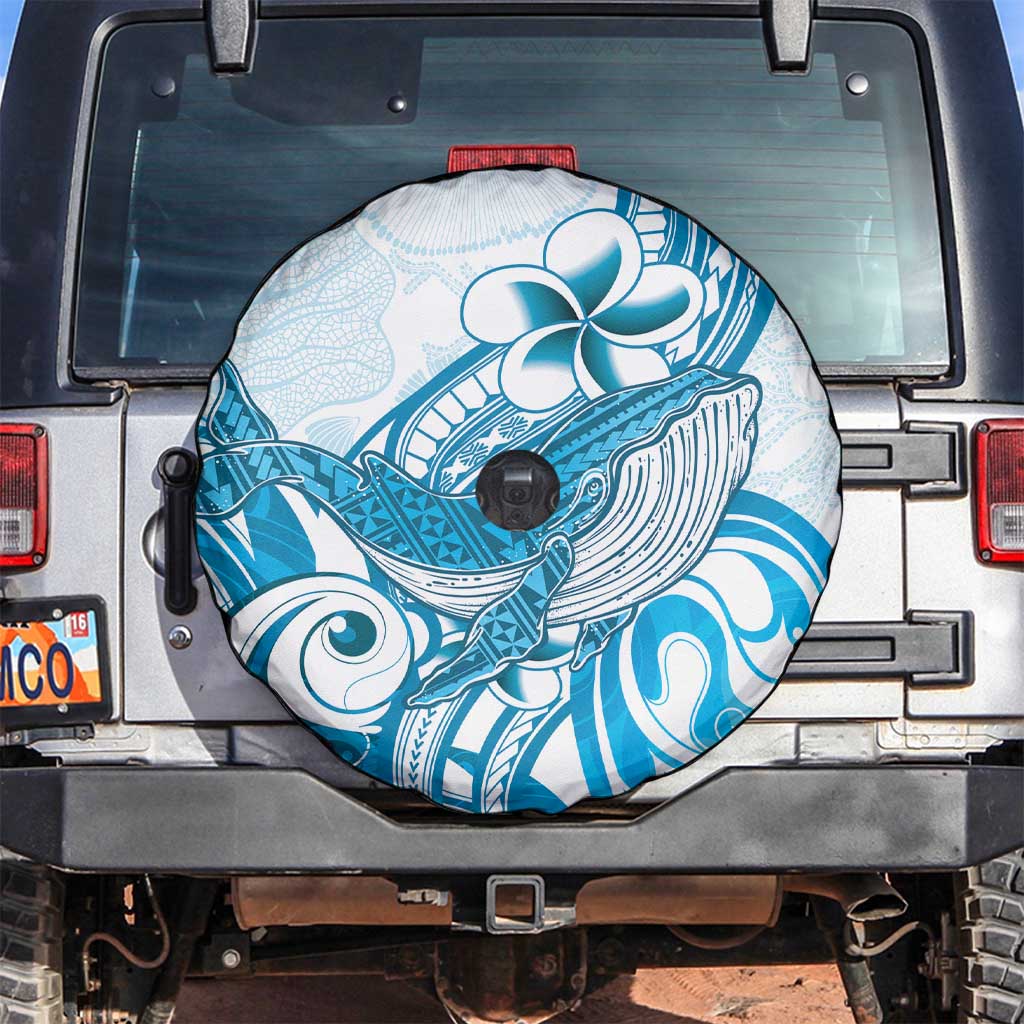 Blue Hawaii Humpback Whale Spare Tire Cover Polynesian Tribal Ocean Vibes LT14 Blue - Polynesian Pride