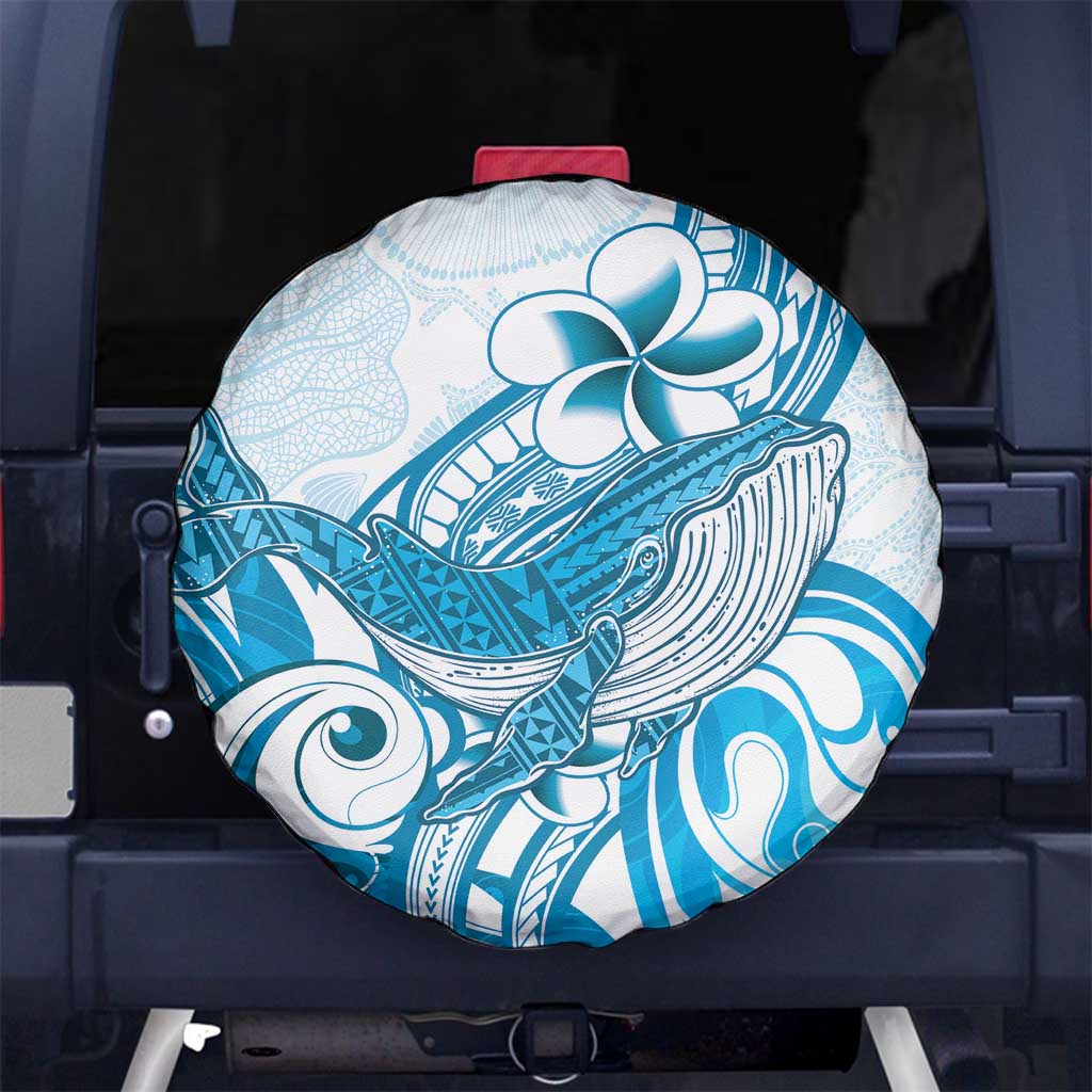 Blue Hawaii Humpback Whale Spare Tire Cover Polynesian Tribal Ocean Vibes LT14 - Polynesian Pride