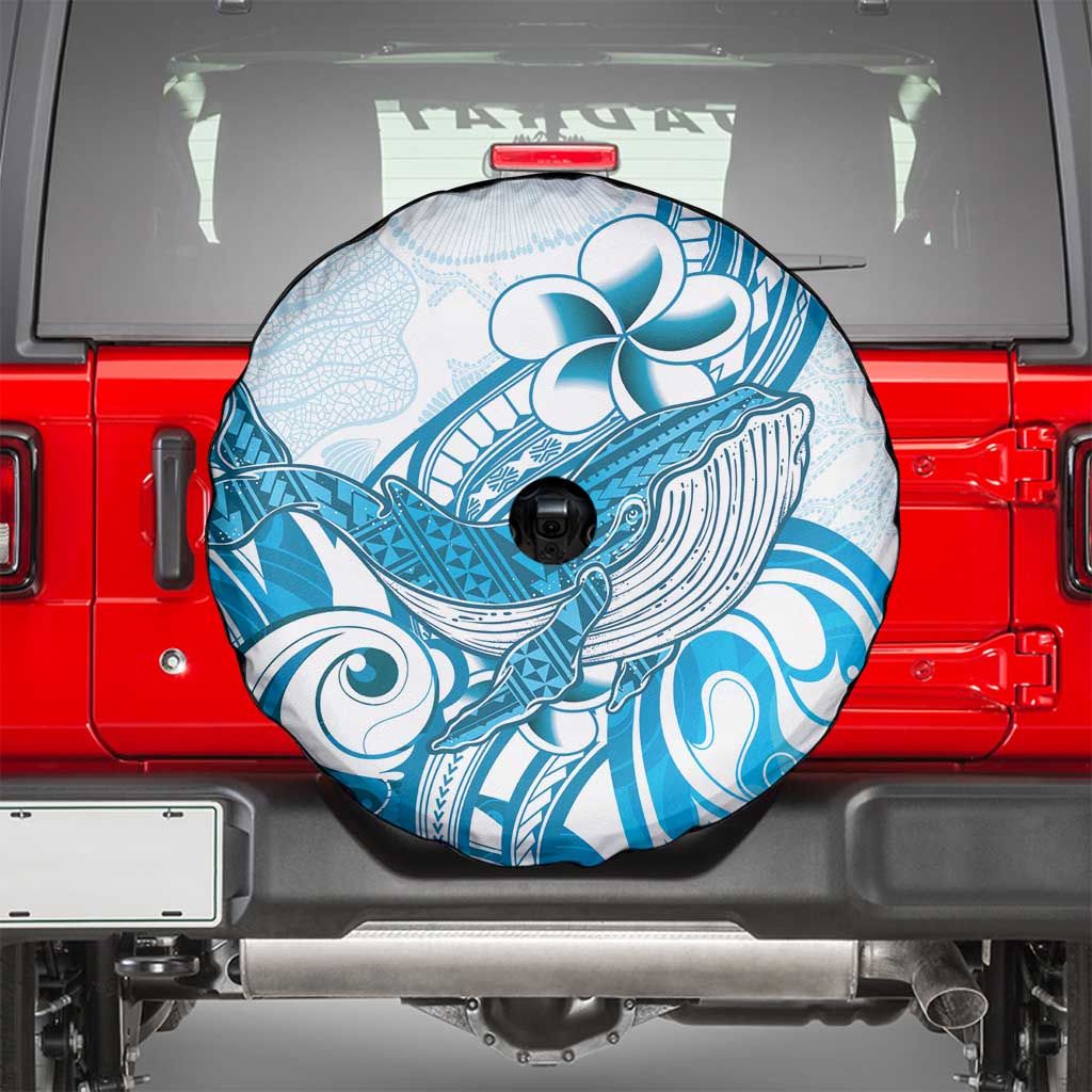 Blue Hawaii Humpback Whale Spare Tire Cover Polynesian Tribal Ocean Vibes LT14 - Polynesian Pride