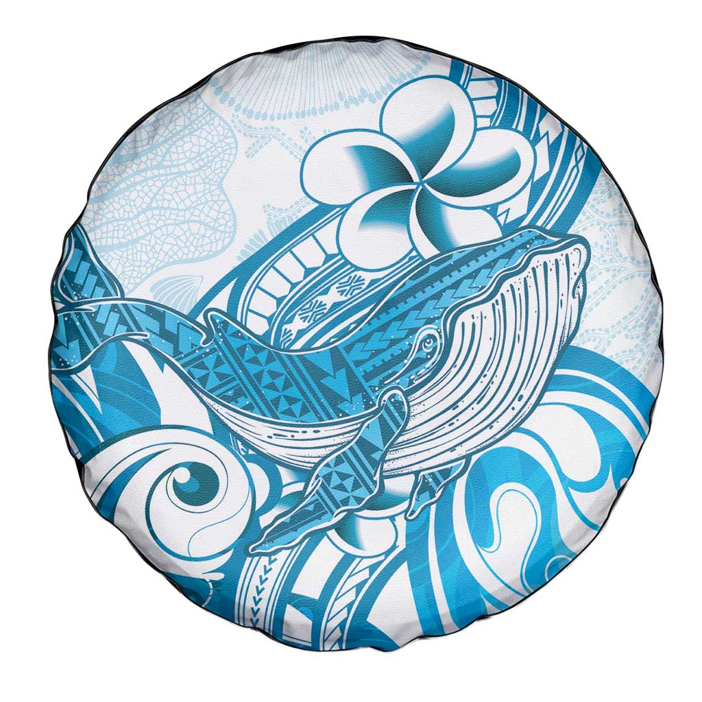 Blue Hawaii Humpback Whale Spare Tire Cover Polynesian Tribal Ocean Vibes LT14 - Polynesian Pride