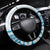 Blue Hawaii Humpback Whale Steering Wheel Cover Polynesian Tribal Ocean Vibes