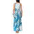 Blue Hawaii Humpback Whale Tank Maxi Dress Polynesian Tribal Ocean Vibes