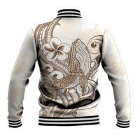 Brown Hawaii Humpback Whale Baseball Jacket Polynesian Tribal Ocean Vibes LT14 - Polynesian Pride