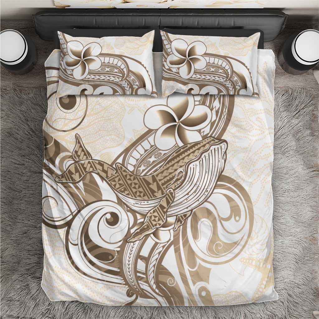 Brown Hawaii Humpback Whale Bedding Set Polynesian Tribal Ocean Vibes