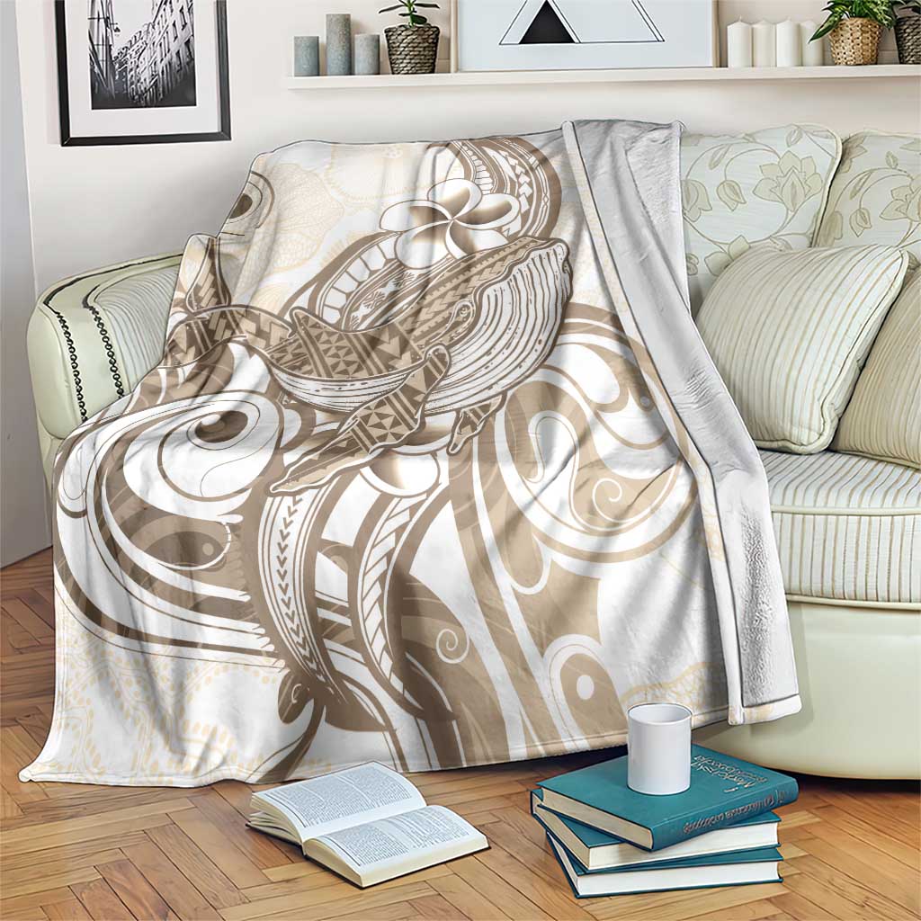 Brown Hawaii Humpback Whale Blanket Polynesian Tribal Ocean Vibes LT14 Brown - Polynesian Pride