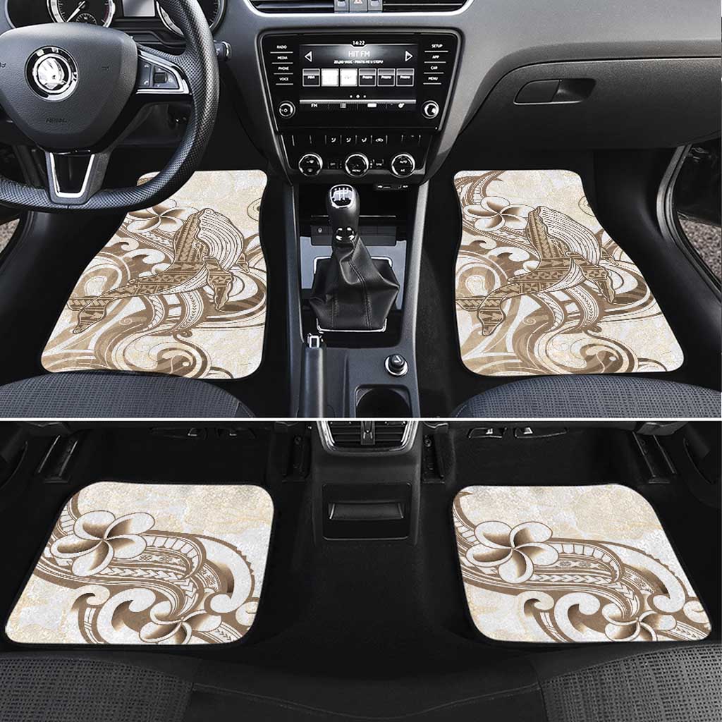 Brown Hawaii Humpback Whale Car Mats Polynesian Tribal Ocean Vibes