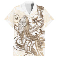 Brown Hawaii Humpback Whale Family Matching Tank Maxi Dress and Hawaiian Shirt Polynesian Tribal Ocean Vibes