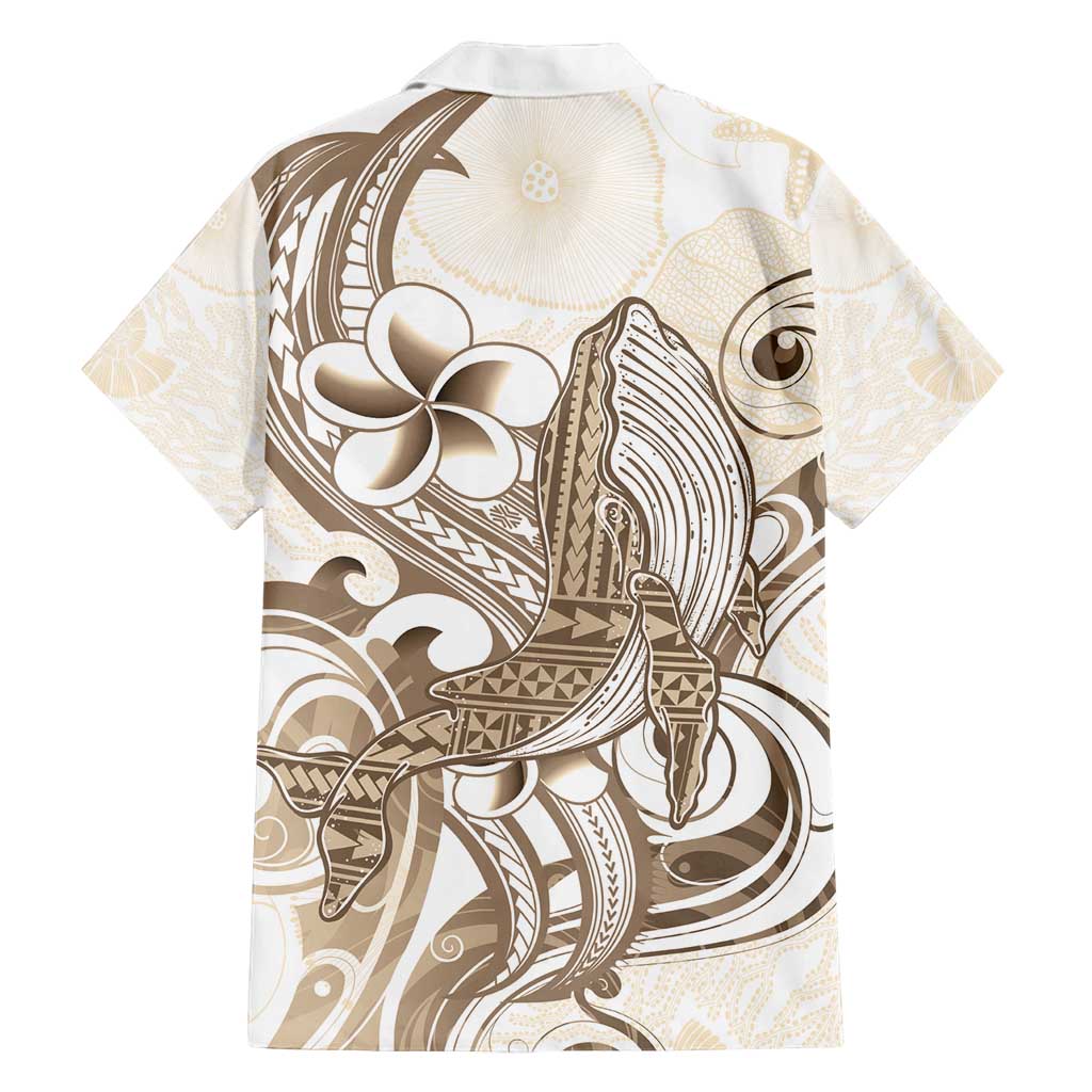 Brown Hawaii Humpback Whale Family Matching Tank Maxi Dress and Hawaiian Shirt Polynesian Tribal Ocean Vibes