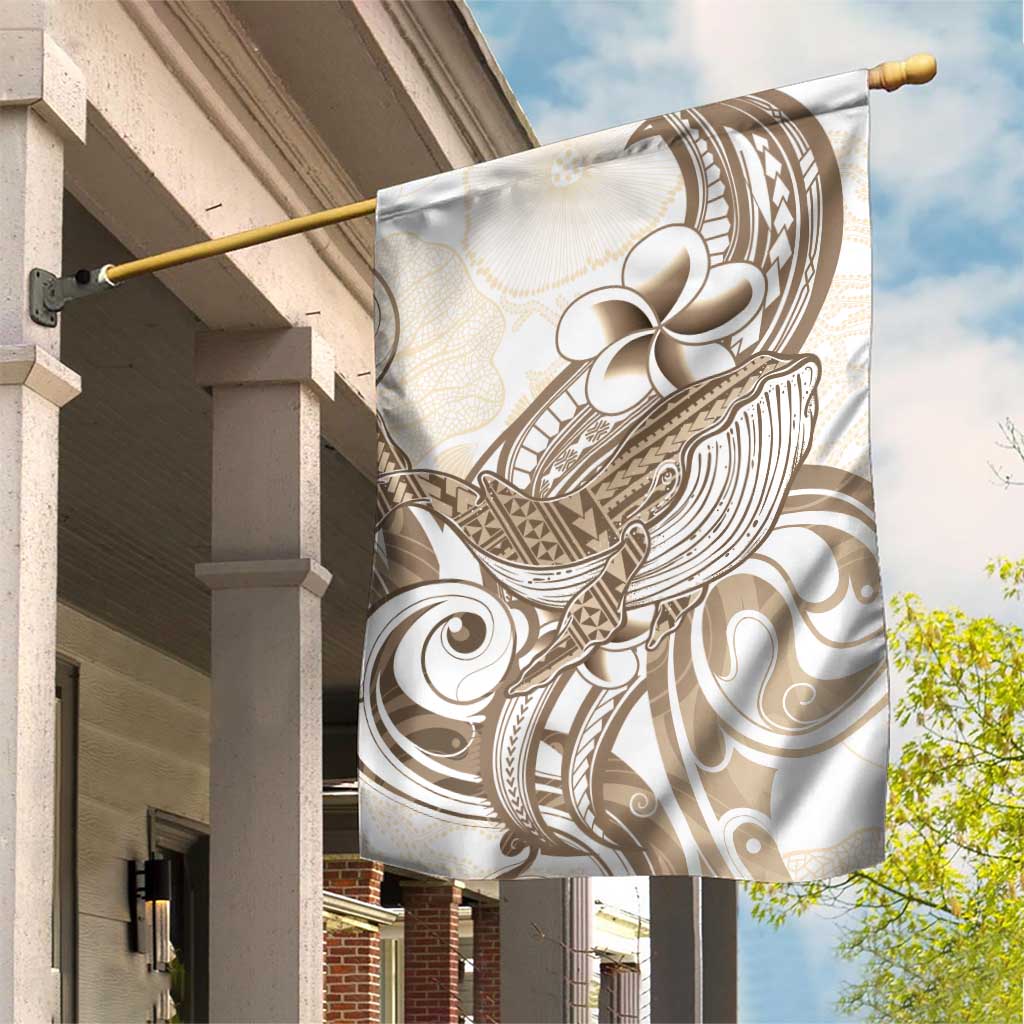 Brown Hawaii Humpback Whale Garden Flag Polynesian Tribal Ocean Vibes LT14 House Flag Brown - Polynesian Pride