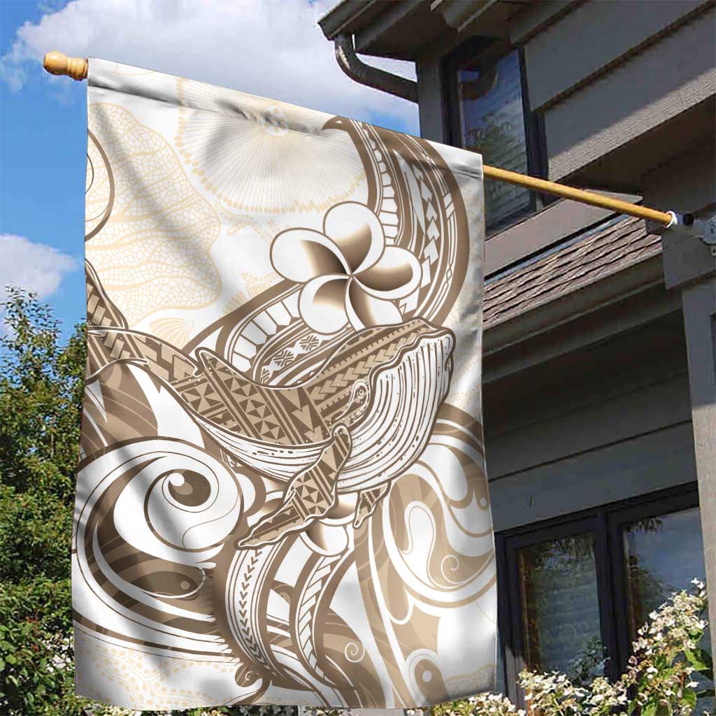 Brown Hawaii Humpback Whale Garden Flag Polynesian Tribal Ocean Vibes LT14 - Polynesian Pride