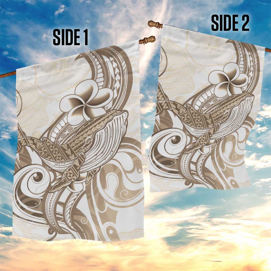 Brown Hawaii Humpback Whale Garden Flag Polynesian Tribal Ocean Vibes LT14 - Polynesian Pride
