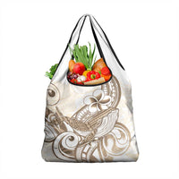 Brown Hawaii Humpback Whale Grocery Bag Polynesian Tribal Ocean Vibes LT14 1-pack One Size Brown - Polynesian Pride