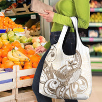 Brown Hawaii Humpback Whale Grocery Bag Polynesian Tribal Ocean Vibes LT14 - Polynesian Pride