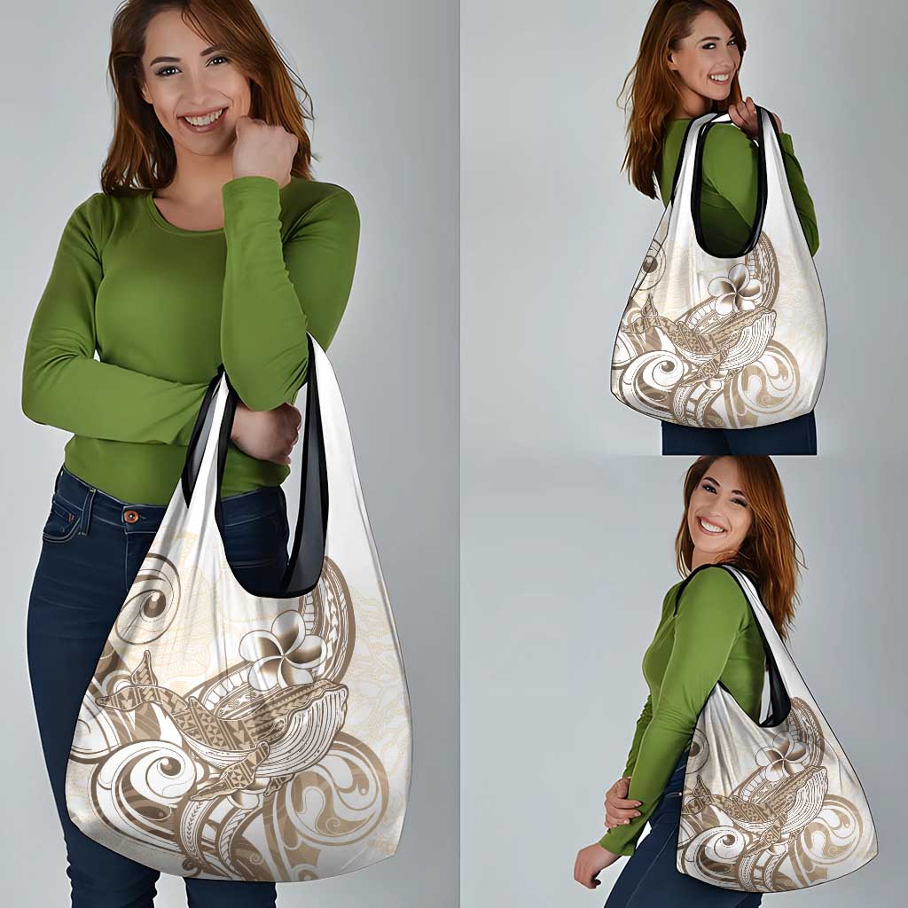 Brown Hawaii Humpback Whale Grocery Bag Polynesian Tribal Ocean Vibes LT14 - Polynesian Pride