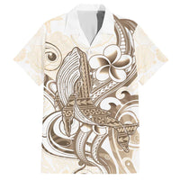 Brown Hawaii Humpback Whale Hawaiian Shirt Polynesian Tribal Ocean Vibes LT14 Brown - Polynesian Pride