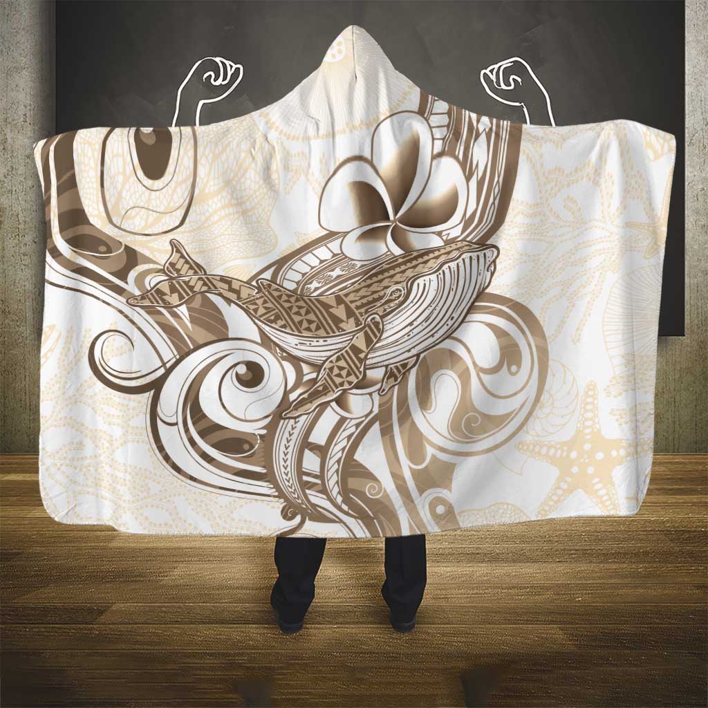 Brown Hawaii Humpback Whale Hooded Blanket Polynesian Tribal Ocean Vibes LT14 - Polynesian Pride