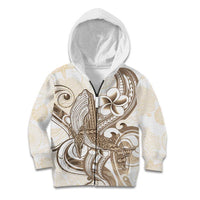 Brown Hawaii Humpback Whale Kid Hoodie Polynesian Tribal Ocean Vibes