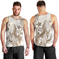 Brown Hawaii Humpback Whale Men Tank Top Polynesian Tribal Ocean Vibes LT14 - Polynesian Pride