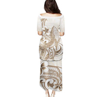 Brown Hawaii Humpback Whale Puletasi Polynesian Tribal Ocean Vibes LT14 - Polynesian Pride