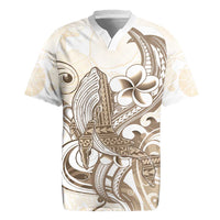 Brown Hawaii Humpback Whale Rugby Jersey Polynesian Tribal Ocean Vibes LT14 Brown - Polynesian Pride