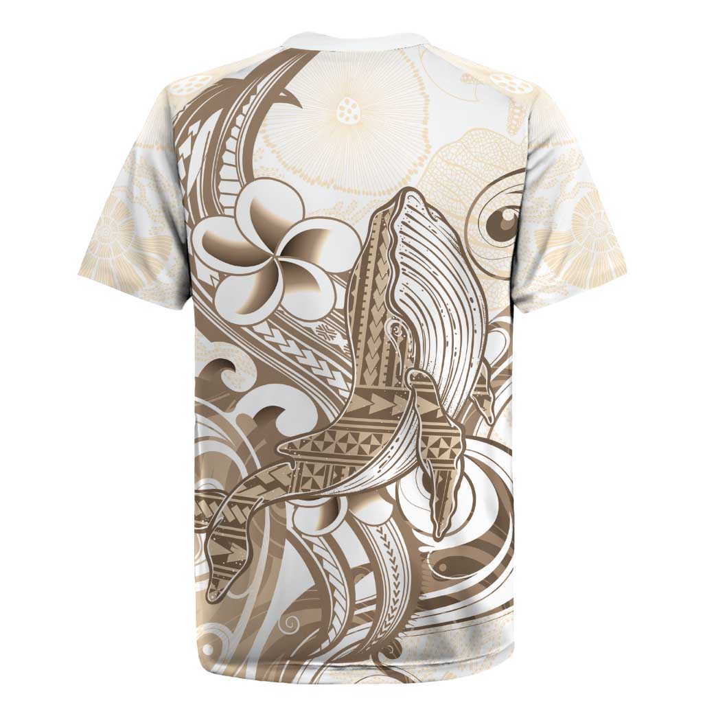 Brown Hawaii Humpback Whale Rugby Jersey Polynesian Tribal Ocean Vibes LT14 - Polynesian Pride