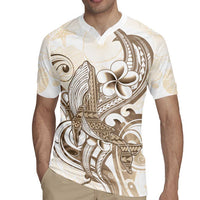 Brown Hawaii Humpback Whale Rugby Jersey Polynesian Tribal Ocean Vibes LT14 - Polynesian Pride