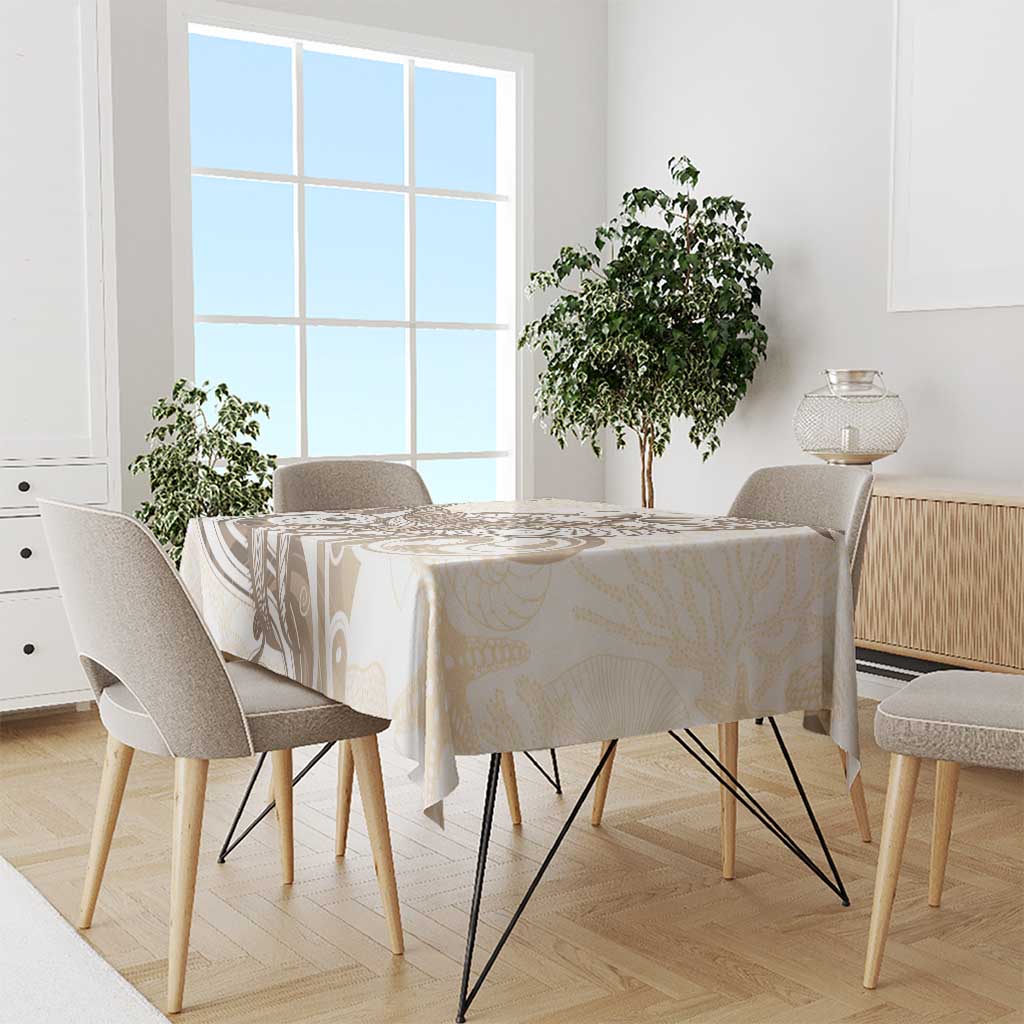 Brown Hawaii Humpback Whale Tablecloth Polynesian Tribal Ocean Vibes LT14 - Polynesian Pride