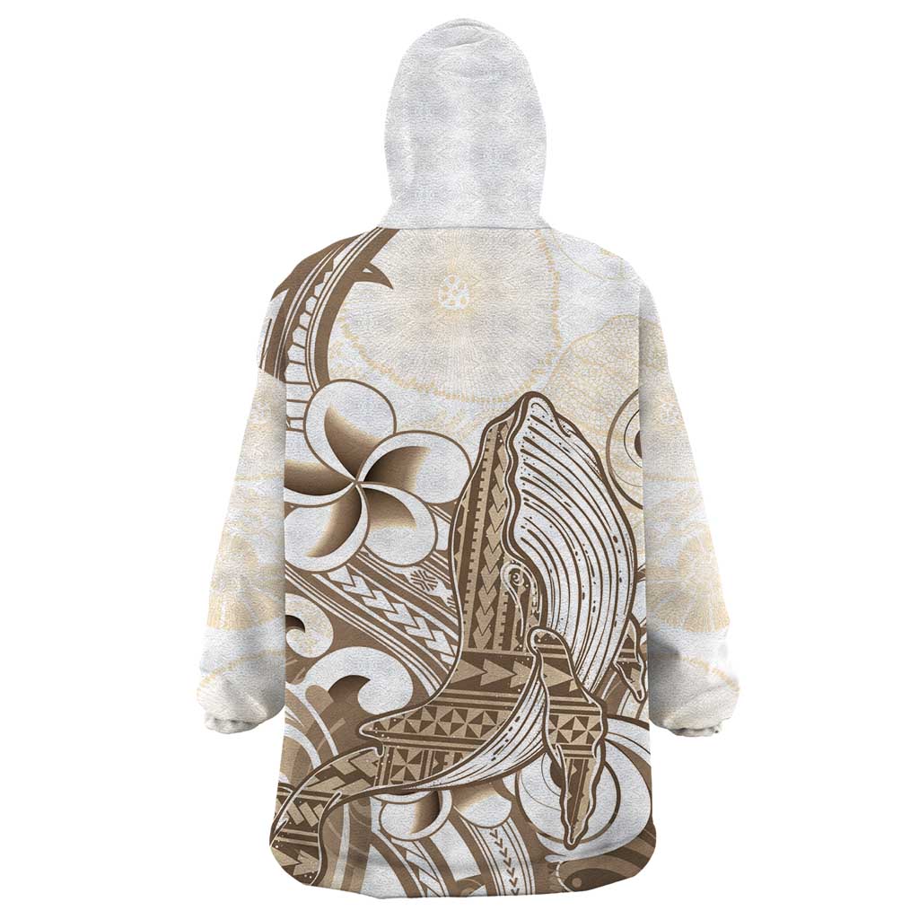 Brown Hawaii Humpback Whale Wearable Blanket Hoodie Polynesian Tribal Ocean Vibes LT14 - Polynesian Pride