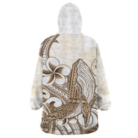 Brown Hawaii Humpback Whale Wearable Blanket Hoodie Polynesian Tribal Ocean Vibes LT14 - Polynesian Pride
