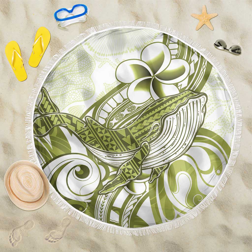 Lime Green Hawaii Beach Blanket Humpback Whale Tattoo Polynesian Tribal Ocean Vibes LT14 One Size 150cm Lime Green - Polynesian Pride