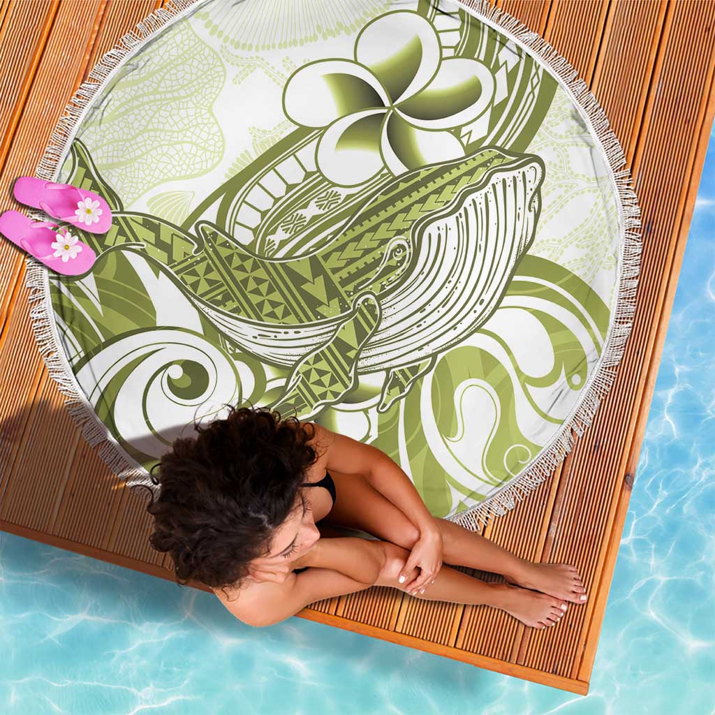 Lime Green Hawaii Beach Blanket Humpback Whale Tattoo Polynesian Tribal Ocean Vibes LT14 - Polynesian Pride