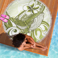Lime Green Hawaii Beach Blanket Humpback Whale Tattoo Polynesian Tribal Ocean Vibes LT14 - Polynesian Pride