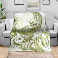 Lime Green Hawaii Blanket Humpback Whale Tattoo Polynesian Tribal Ocean Vibes LT14 - Polynesian Pride