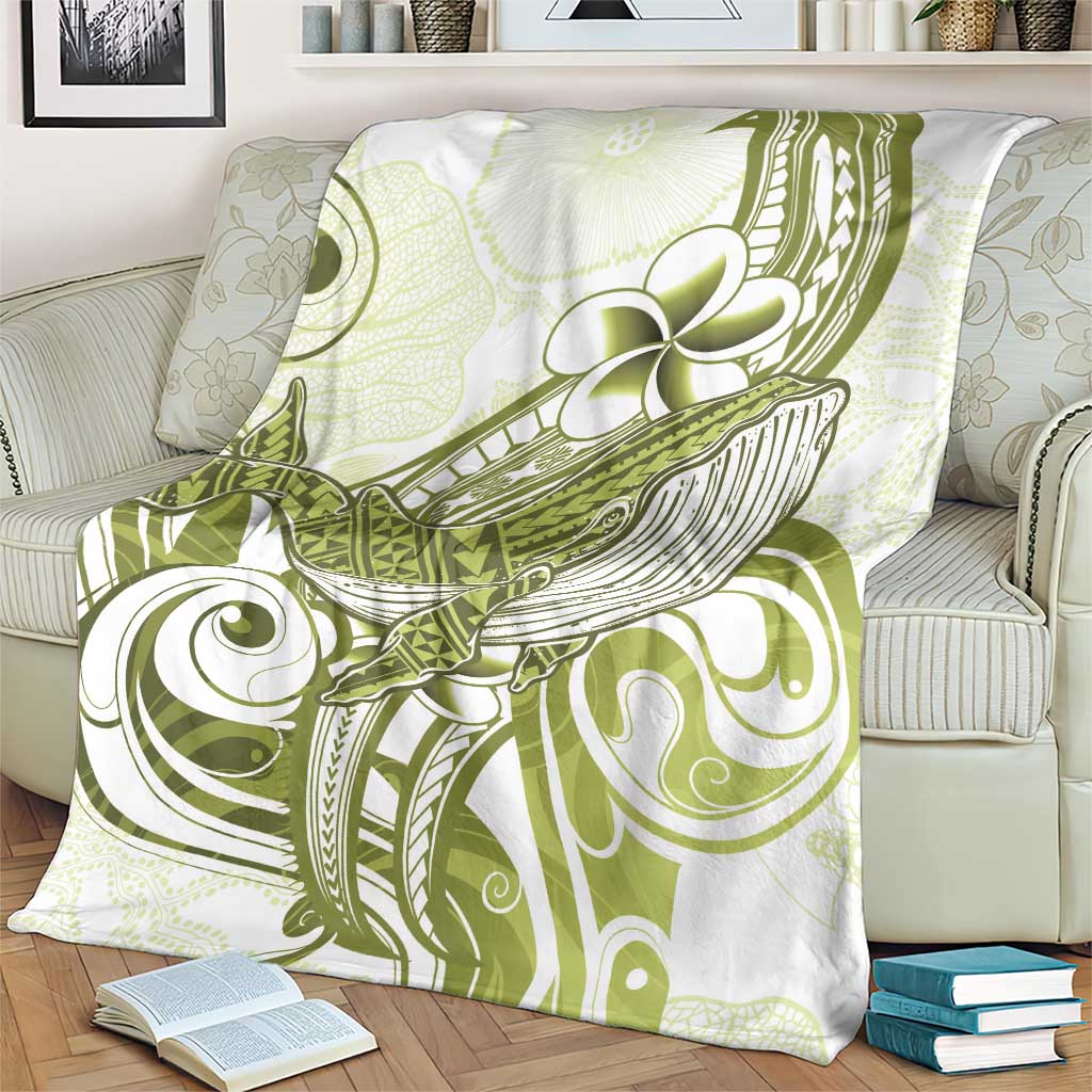 Lime Green Hawaii Blanket Humpback Whale Tattoo Polynesian Tribal Ocean Vibes LT14 - Polynesian Pride
