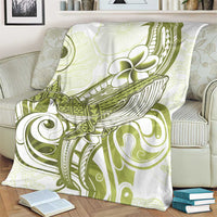 Lime Green Hawaii Blanket Humpback Whale Tattoo Polynesian Tribal Ocean Vibes LT14 - Polynesian Pride