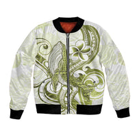Lime Green Hawaii Bomber Jacket Humpback Whale Tattoo Polynesian Tribal Ocean Vibes