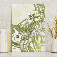 Lime Green Hawaii Canvas Wall Art Humpback Whale Tattoo Polynesian Tribal Ocean Vibes LT14 Without Frame Lime Green - Polynesian Pride