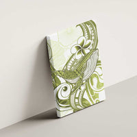 Lime Green Hawaii Canvas Wall Art Humpback Whale Tattoo Polynesian Tribal Ocean Vibes LT14 - Polynesian Pride
