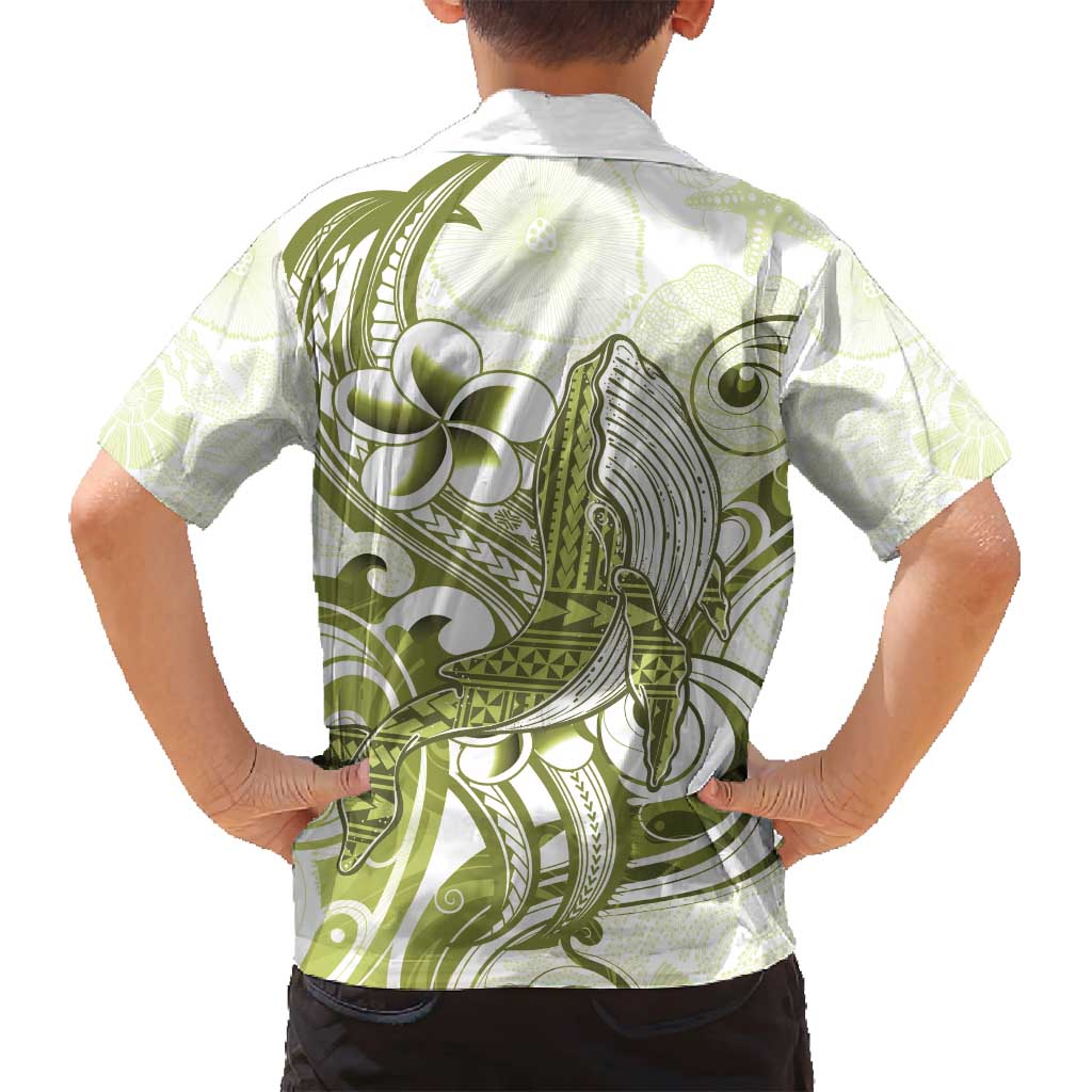 Lime Green Hawaii Family Matching Tank Maxi Dress and Hawaiian Shirt Humpback Whale Tattoo Polynesian Tribal Ocean Vibes