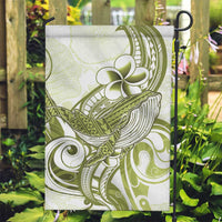 Lime Green Hawaii Garden Flag Humpback Whale Tattoo Polynesian Tribal Ocean Vibes LT14 Garden Flag Lime Green - Polynesian Pride
