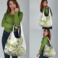 Lime Green Hawaii Grocery Bag Humpback Whale Tattoo Polynesian Tribal Ocean Vibes LT14 - Polynesian Pride