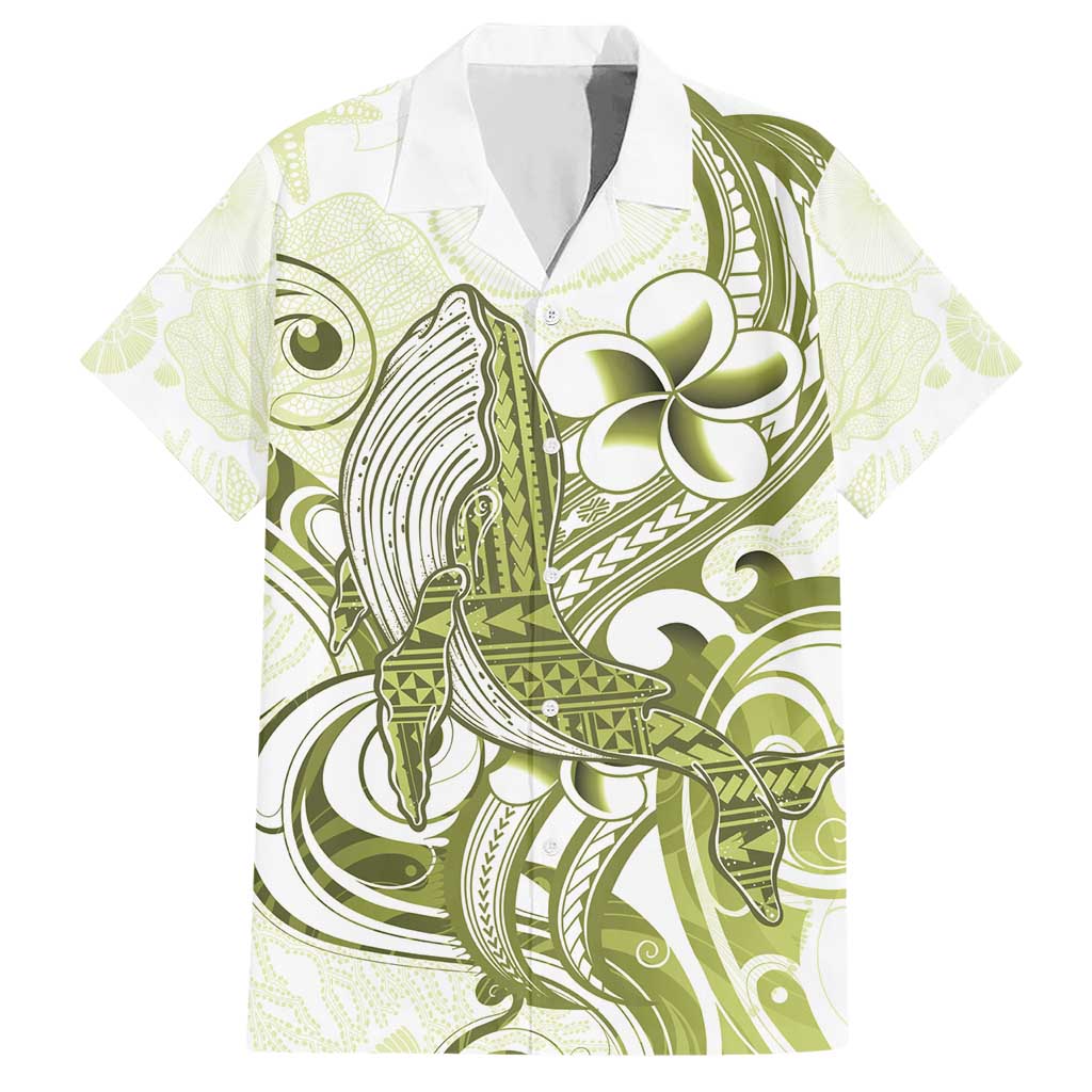 Lime Green Hawaii Hawaiian Shirt Humpback Whale Tattoo Polynesian Tribal Ocean Vibes LT14 Lime Green - Polynesian Pride