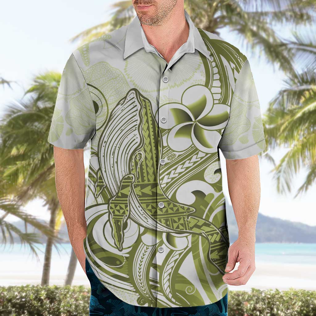 Lime Green Hawaii Hawaiian Shirt Humpback Whale Tattoo Polynesian Tribal Ocean Vibes LT14 - Polynesian Pride