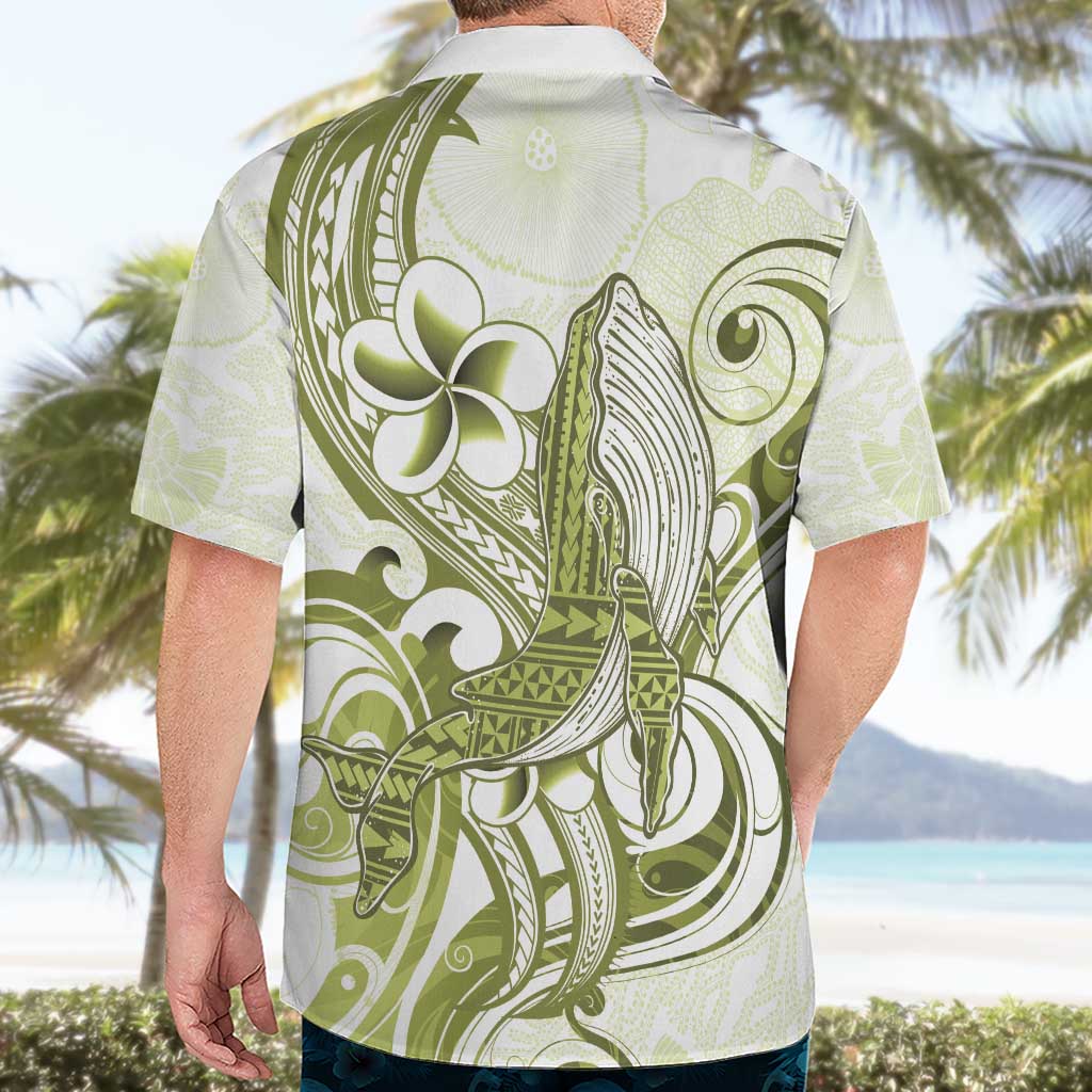 Lime Green Hawaii Hawaiian Shirt Humpback Whale Tattoo Polynesian Tribal Ocean Vibes LT14 - Polynesian Pride