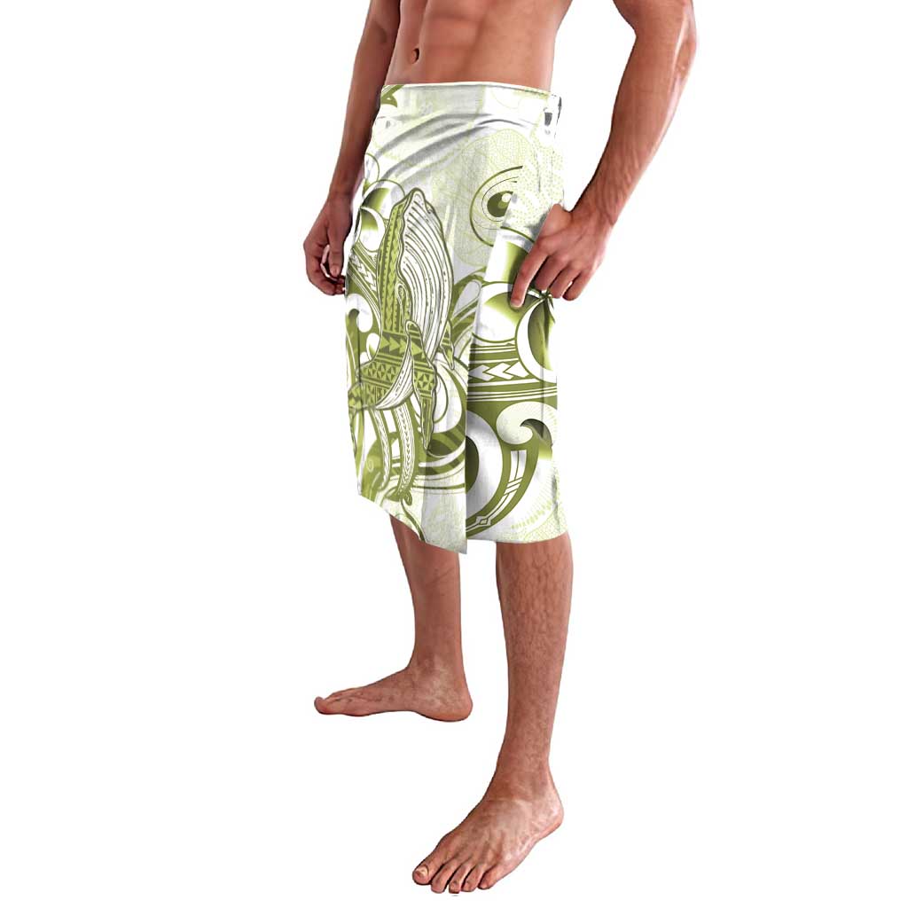 Lime Green Hawaii Lavalava Humpback Whale Tattoo Polynesian Tribal Ocean Vibes LT14 - Polynesian Pride