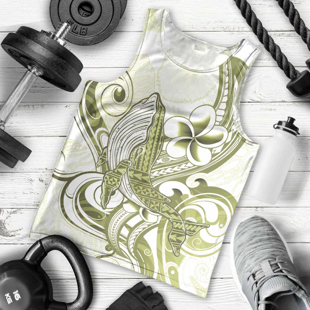 Lime Green Hawaii Men Tank Top Humpback Whale Tattoo Polynesian Tribal Ocean Vibes LT14 - Polynesian Pride