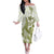 Lime Green Hawaii Off The Shoulder Long Sleeve Dress Humpback Whale Tattoo Polynesian Tribal Ocean Vibes