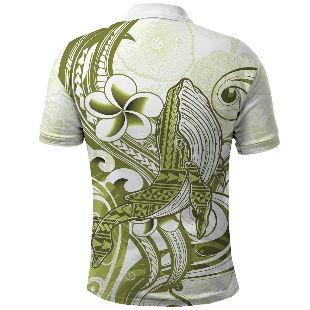 Lime Green Hawaii Polo Shirt Humpback Whale Tattoo Polynesian Tribal Ocean Vibes