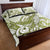 Lime Green Hawaii Quilt Bed Set Humpback Whale Tattoo Polynesian Tribal Ocean Vibes